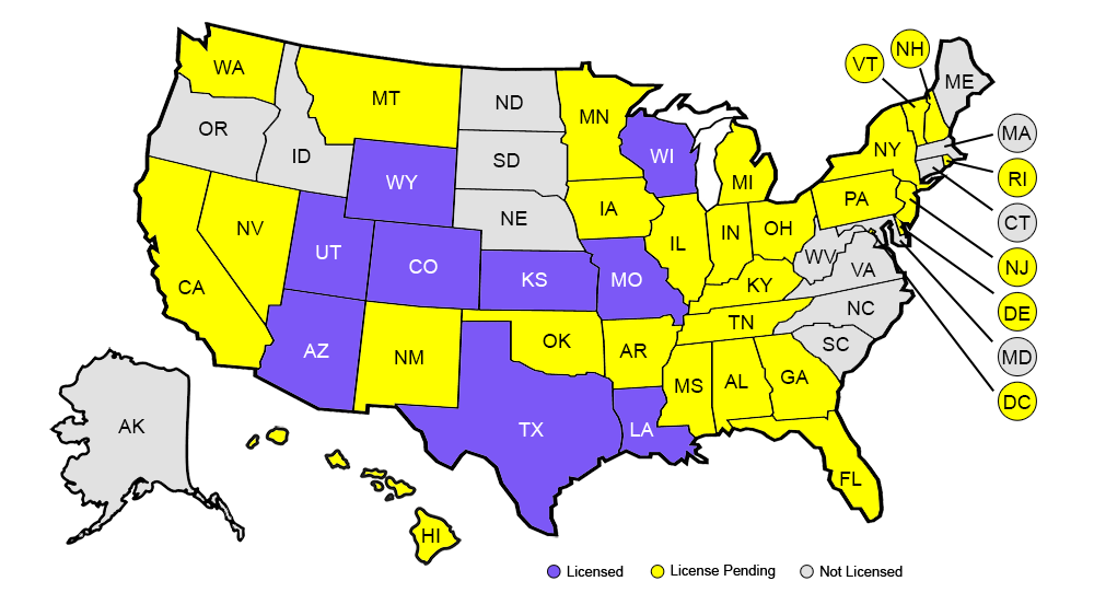 OBPRX Licensure Map 01-L OBPRX Licensure Map 01-L